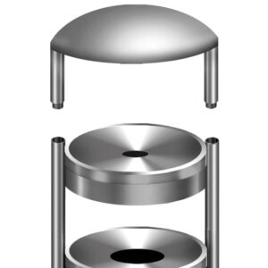 kerkmann Sicherheitsascher tec-art E Wetterschutz-Aufsatz