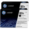 HP        Toner-Modul 80X        schwarz CF280XD   LaserJet Pro 400       2 Stück – Bild 2