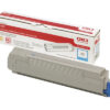 OKI       Toner                     cyan 43487711  C8600              6000 Seiten – Bild 2