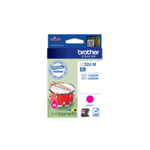 BROTHER Tintenpatrone magenta LC-22UM (für DCP-J785DW / MFC-J985DW)