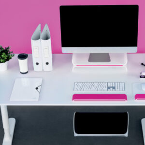 LEITZ     Handgelenkauflage WOW 65230023  weiss/pink