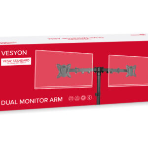 SPEEDLINK VESYON Dual Monitor Arm SL600203B black, VESA Standard