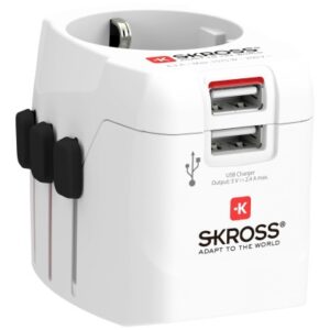 SKROSS    World Travel Adapter 1.302460  PRO Light USB 2xA