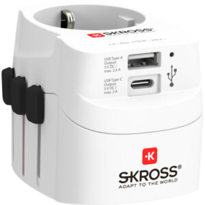 SKROSS    World Travel Adapter 1.302462  PRO Light USB (AC)