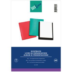 BÜROLINE  Sichtbuch                   A4 094277-04 blau                20 Taschen