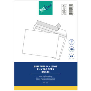BÜROLINE  Couvert o/Fenster           C4 105352    120g, weiss           10 Stück