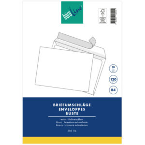 BÜROLINE  Couvert o/Fenster           B4 111944    120g, weiss           10 Stück