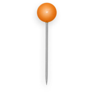 BÜROLINE  Landkartennadeln        4x20mm 115077    orange               100 Stück