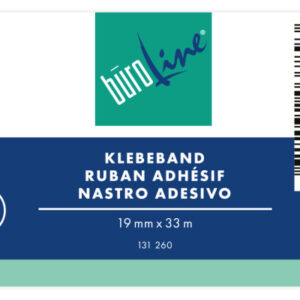 BÜROLINE  Klebeband             19mmx33m 131260    transparent, reissfest 5 Stück