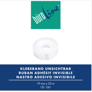 BÜROLINE  Klebeband             19mmx33m 131261    transparent, unsichtbar