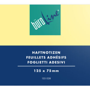 BÜROLINE  Haftnotizen           125x75mm 133028    gelb                 100 Blatt
