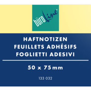 BÜROLINE  Haftnotizen            51x76mm 133032    gelb                 100 Blatt