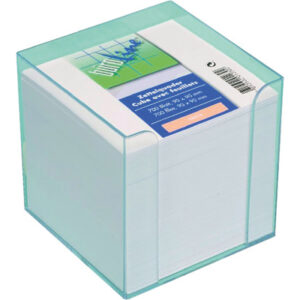 BÜROLINE  Zettelbox 196619    transparent            9x9x9cm