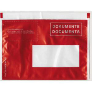 BÜROLINE  Dokumententaschen rot       C6 306250    mit Druck             250 Stk.