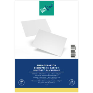 BÜROLINE  Einlagekarton für C5 306714    550g, grau           100 Stück
