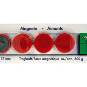 BÜROLINE  Magnet                   37 mm 392631    rot                    4 Stück