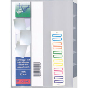 BÜROLINE  Fächermappe                 A4 500090    transparent           6 Fächer