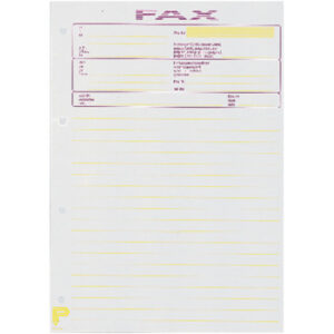 BÜROLINE  Telefax-Block D/F/I/E       A4 572000    weiss 65g             50 Blatt