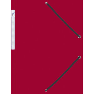 BÜROLINE  Gummibandmappe              A4 614496    rot, Kunststoff