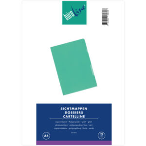 BÜROLINE  Sichtmappen                 A4 620063    grün                  10 Stück