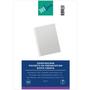 BÜROLINE  Zeigetaschen PP 60 my       A4 620231    transparent, genarbt  10 Stück