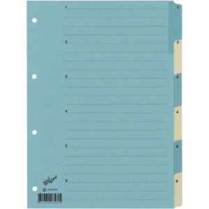 BÜROLINE  Kartonregister              A4 663400    blau/beige                 1-6