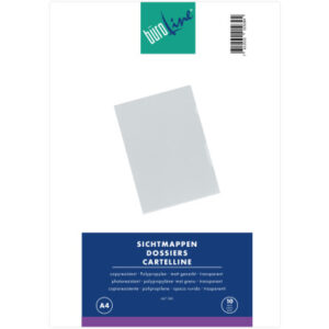 BÜROLINE  Sichtmappen PP              A4 667300    transparent, matt     10 Stück