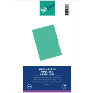 BÜROLINE  Sichtmappen PP              A4 667303    grün, matt            10 Stück