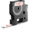 DYMO      Schriftband D1       rot/weiss S0720550                         12mm/7m
