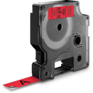 DYMO      Schriftband D1     schwarz/rot S0720570                         12mm/7m