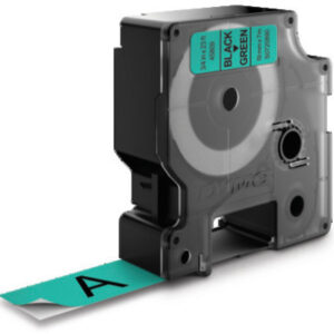 DYMO      Schriftband D1 S0720890  schwarz/grün           19mm/7m