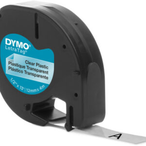 DYMO      Schriftband LetraTag   12mmx4m S0721530  schwarz/transparent
