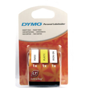 DYMO      Schriftband LetraTag  3-farbig S0721800                         12mmx4m