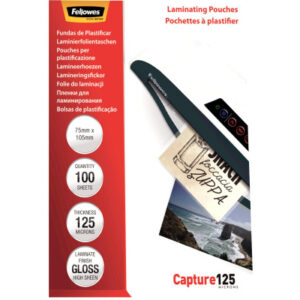 FELLOWES  Laminiertasche        75x105mm 5306901   glanz, 125my           100 Stk