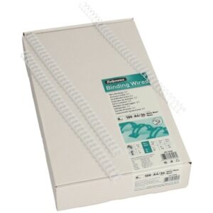 FELLOWES  Drahtbinderücken 8mm 53258     weiss                100 Stück
