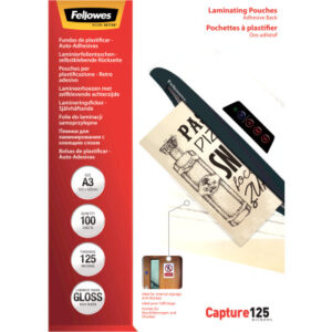 FELLOWES  Laminierfolien Capture125g A3 5329001   kleb.                100 Stück