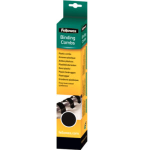 FELLOWES  Plastikbinderücken 10mm     A4 5331102   schwarz, rund         25 Stück