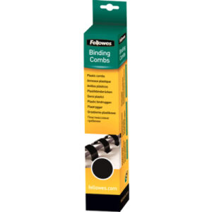 FELLOWES  Plastikbinderücken 12mm     A4 5331502   schwarz, rund         25 Stück