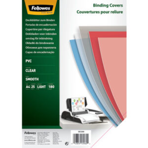 FELLOWES  Deckblatt für Bindesysteme  A4 5380001   transparent, 180my    25 Stück