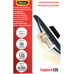 FELLOWES  Laminiertasche         54x86mm 5396602   glanz, 125my            50 Stk