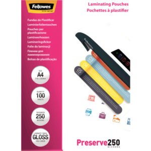 FELLOWES  Laminiertasche              A4 5401802   glanz, 250my           100 Stk