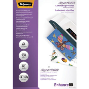FELLOWES  Laminiertasche              A4 5440001   glanz, 80my            100 Stk