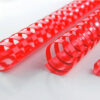GBC       Plastikbindrücken 6mm       A4 4028213   rot, 21 Ringe        100 Stück