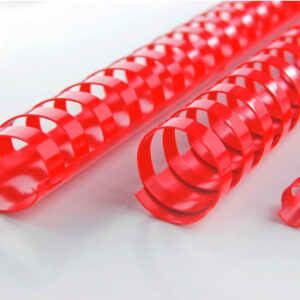 GBC       Plastikbindrücken 6mm       A4 4028213   rot, 21 Ringe        100 Stück