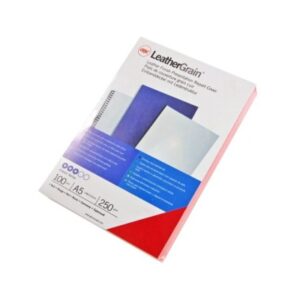 GBC       LeatherGrain Umschlag       A5 4400015   weiss                100 Stück