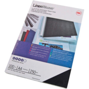 GBC       Karton Linenweave           A4 CE050010  schwarz, 250g        100 Stück