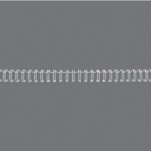 GBC       Drahtbinderücken 9.5mm      A4 RG810670  weiss, 34 Ringe      100 Stück