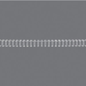 GBC       Drahtbinderücken 11mm       A4 RG810770  weiss, 34 Ringe      100 Stück