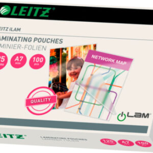 LEITZ     Laminiertasche              A7 33805     glanz, 125my           100 Stk