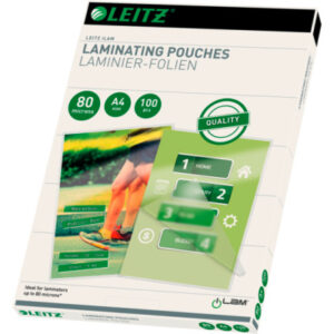 LEITZ     Laminiertasche              A4 33818     glanz, 80my            100 Stk